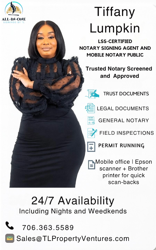 Tiffany Lumpkin — Mobile Notary in Talks, FL