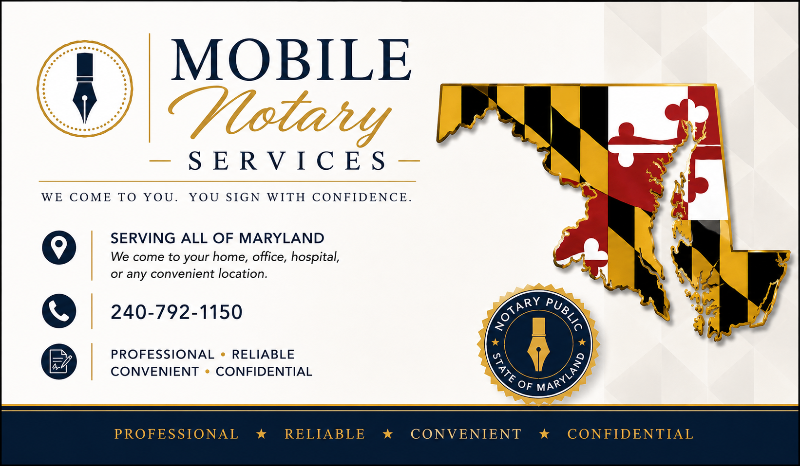 Janyene Glay — Mobile Notary in Frederick, MD