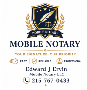 Edward J Ervin Mobile Notary Services LLC — Mobile Notary in Media, PA